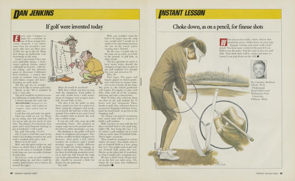 If golf were invented today