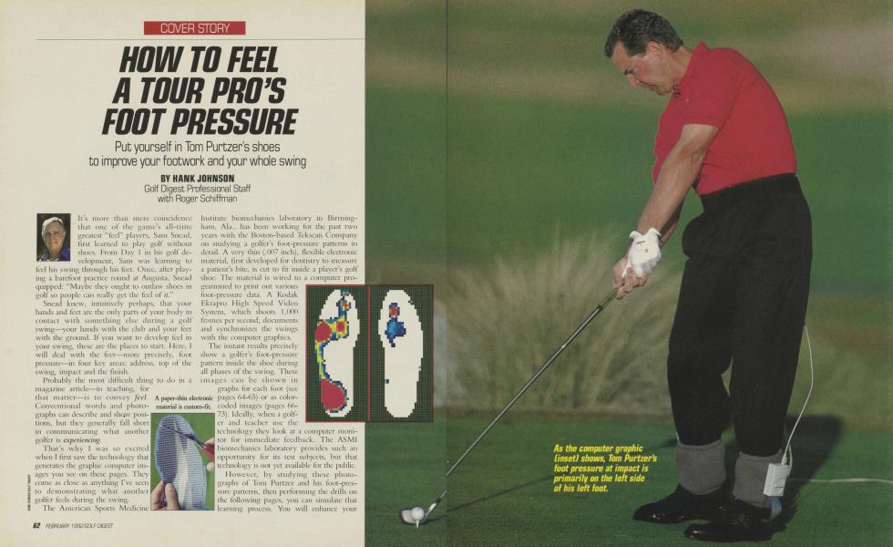 HOW TO FEEL A TOUR PRO’S FOOT PRESSURE