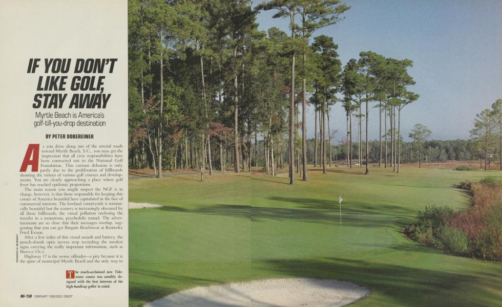 IF YOU DON’T LIKE GOLF, STAY AWAY