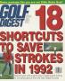Golf Digest March 1992 Cover