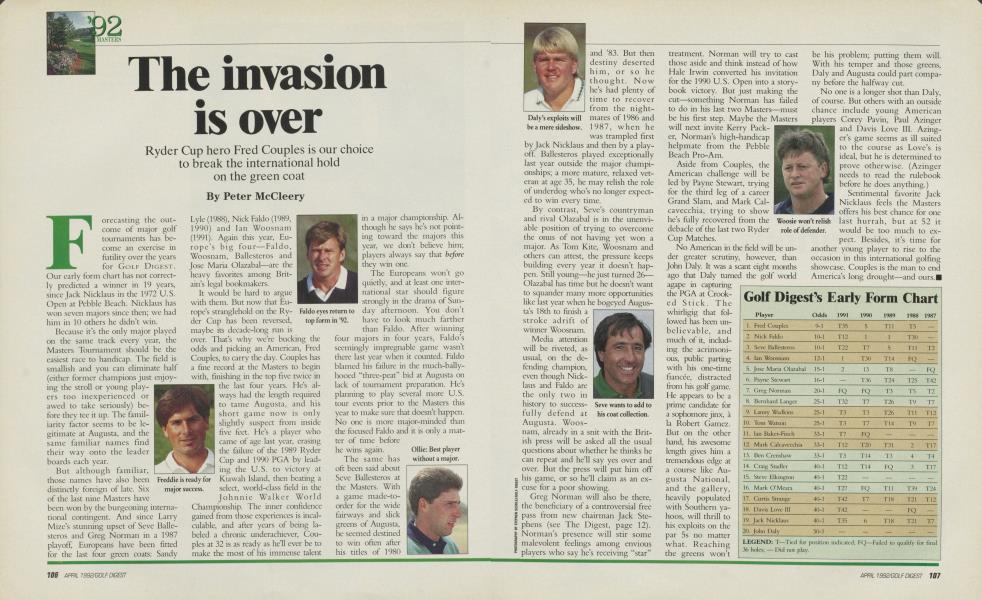 The invasion is over