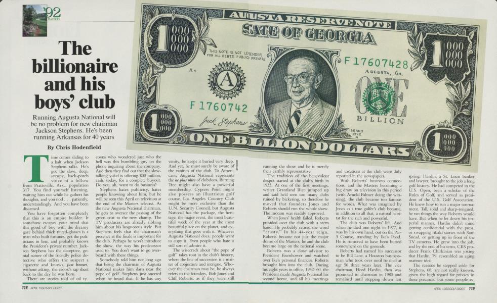 The billionaire and his boys' club