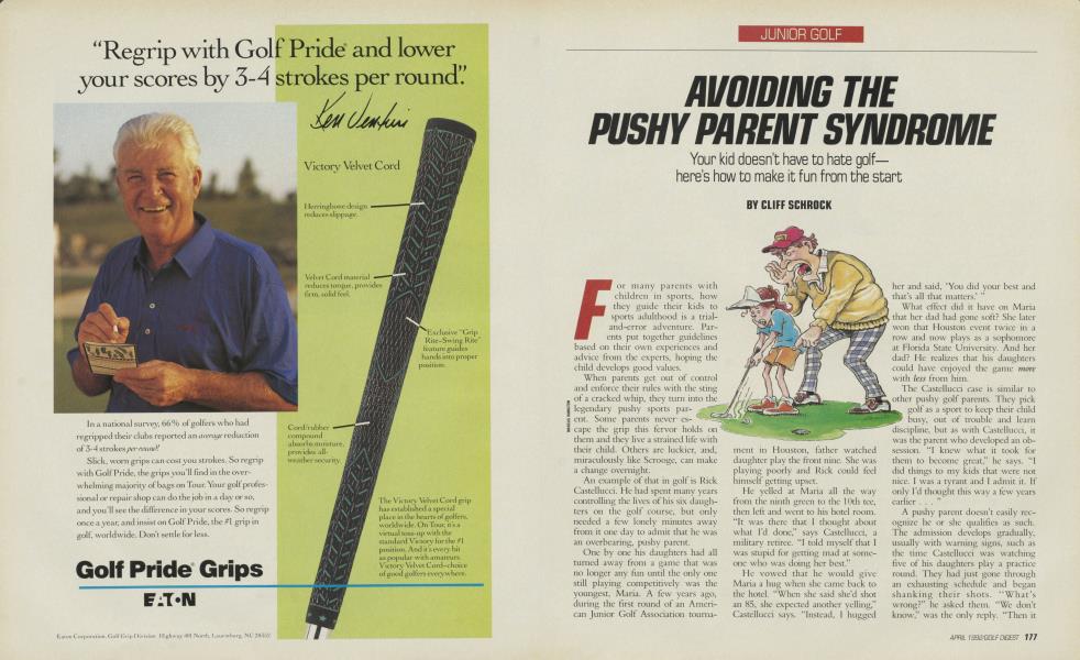 AVOIDING THE PUSHY PARENT SYNDROME
