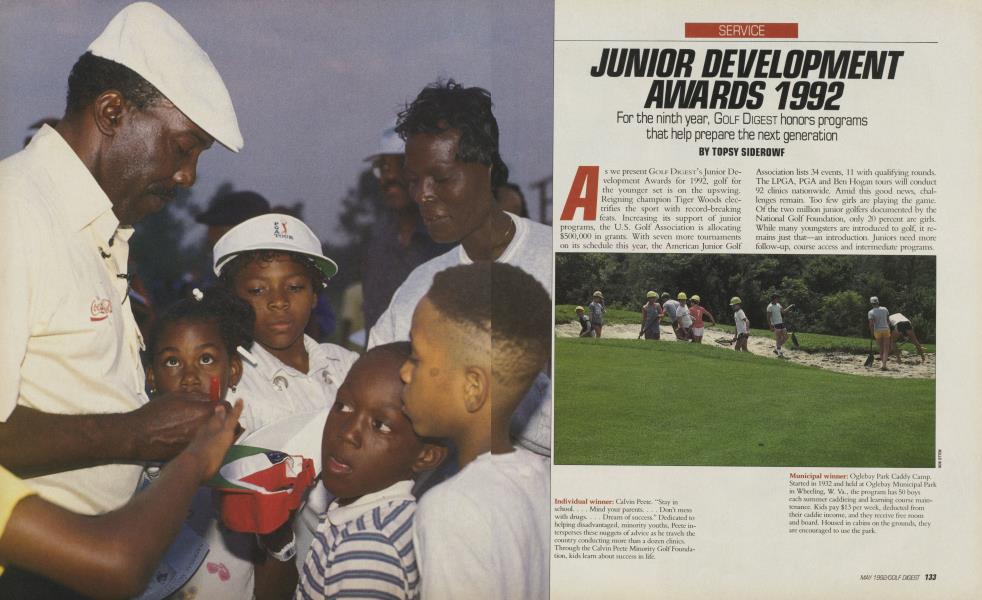 JUNIOR DEVELOPMENT AWARDS 1992