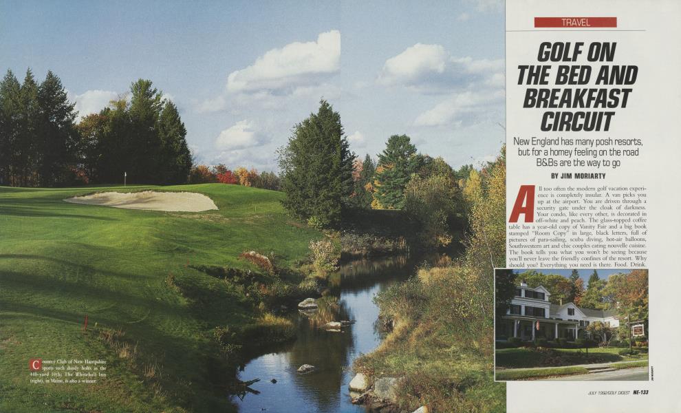 GOLF ON THE BED AND BREAKFAST CIRCUIT