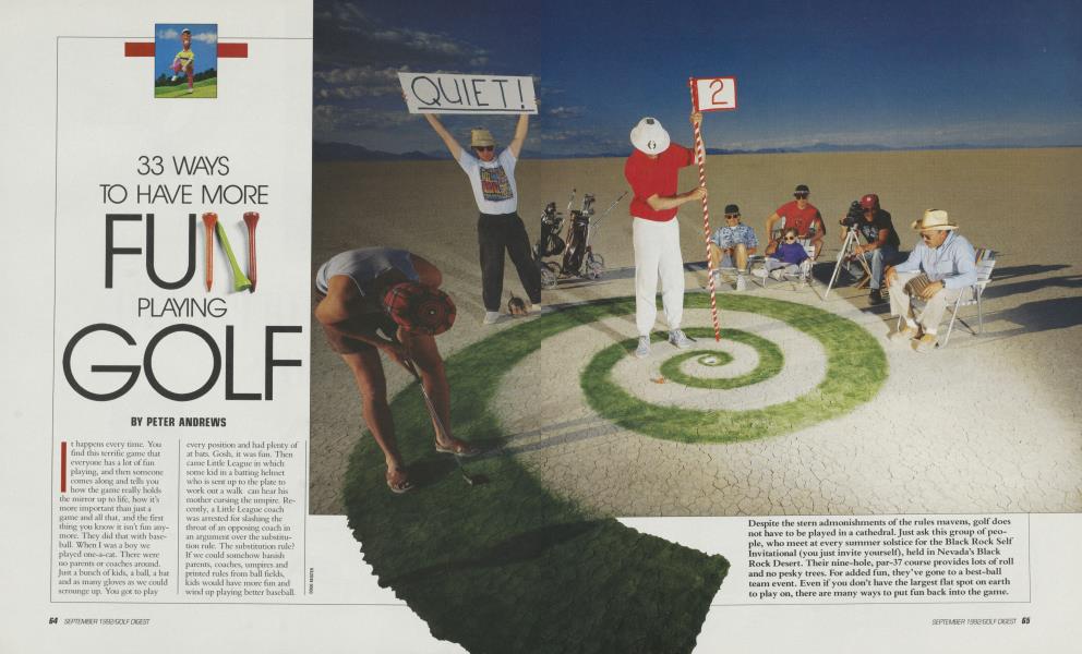 33 WAYS TO HAVE MORE FUN PLAYING GOLF