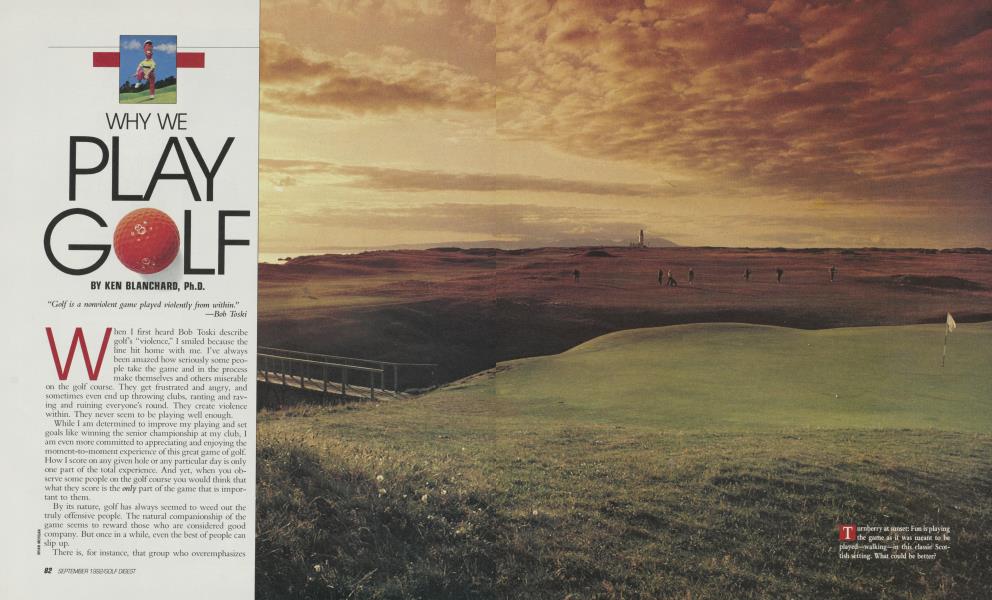 WHY PLAY GOLF