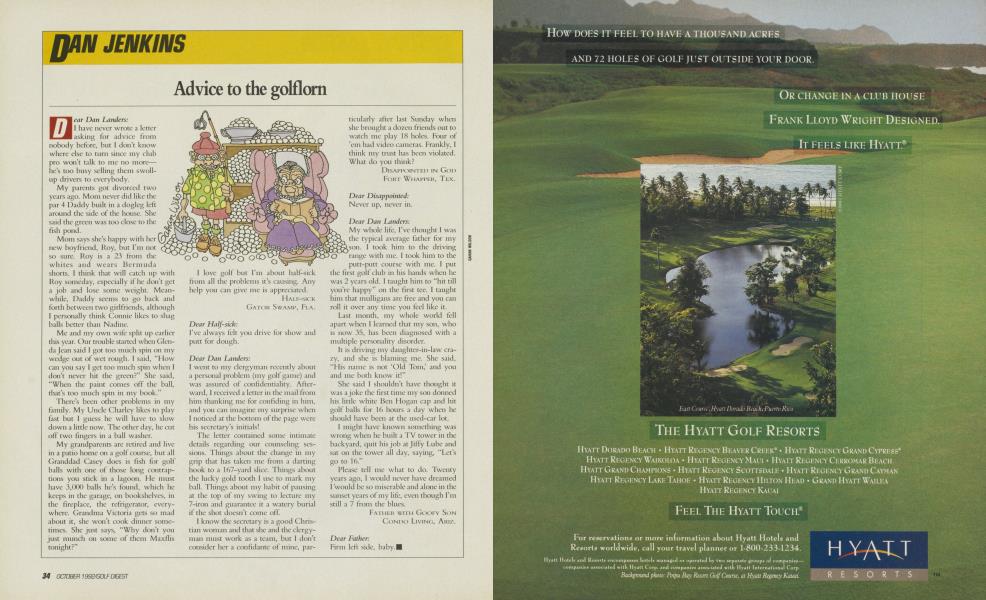 Advice to the golflom