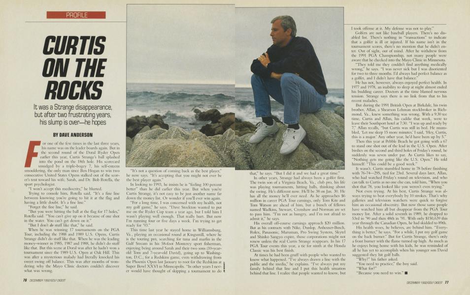 CURTIS ON THE ROCKS