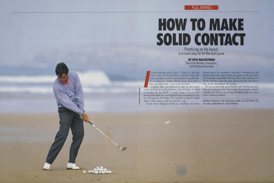 HOW TO MAKE SOLID CONTACT