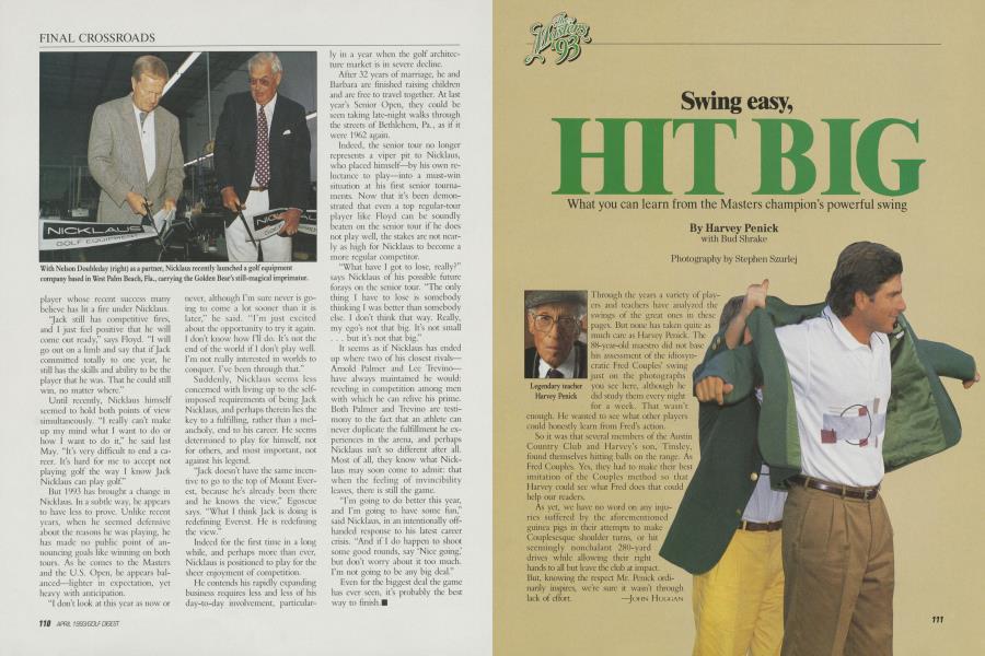 Swing easy, HIT BIG