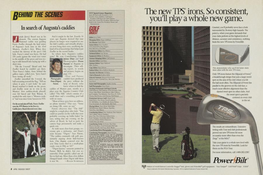 In search of Augusta’s caddies