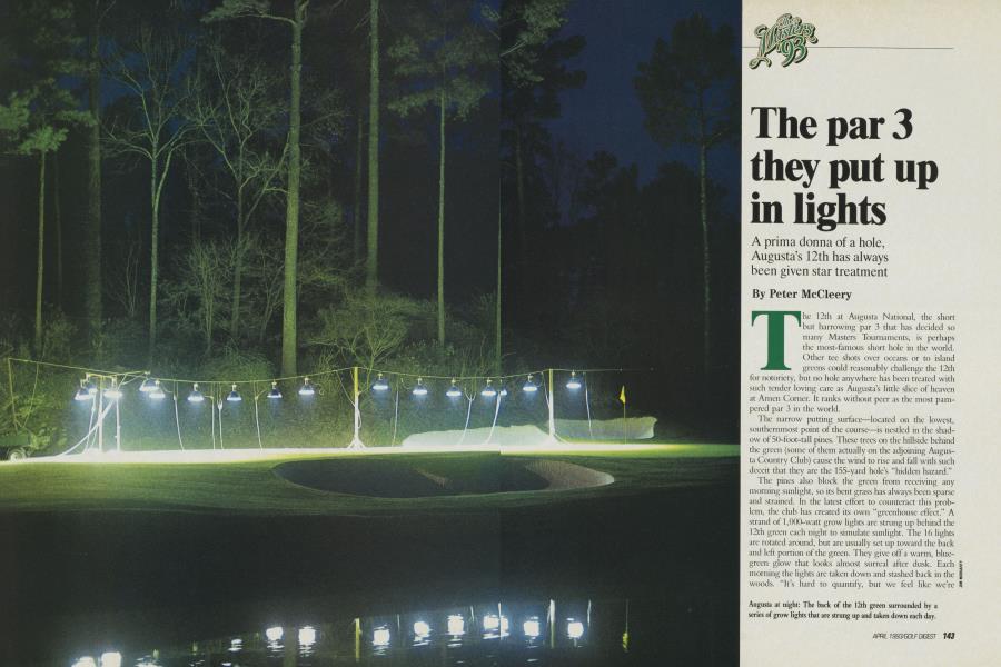 The par 3 they put up in lights