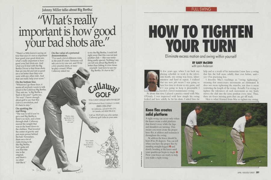 HOW TO TIGHTEN YOUR TURN