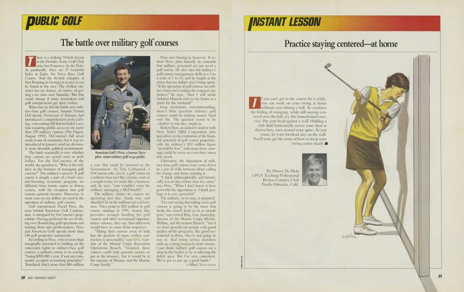 The battle over military golf courses