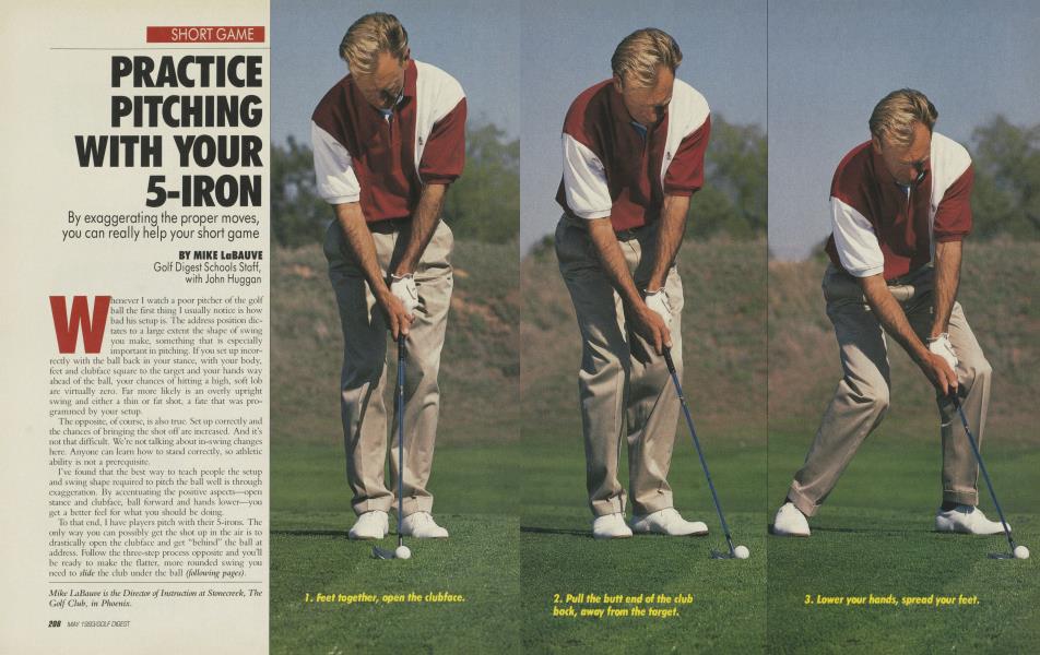 PRACTICE PITCHING WITH YOUR 5-IRON