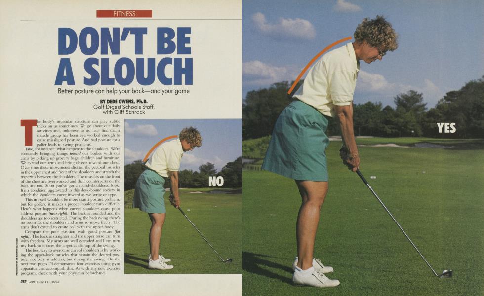 DON'T BE A SLOUCH