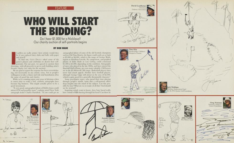 WHO WILL START THE BIDDING?