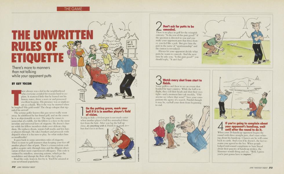 THE UNWRITTEN RULES OF ETIQUETTE