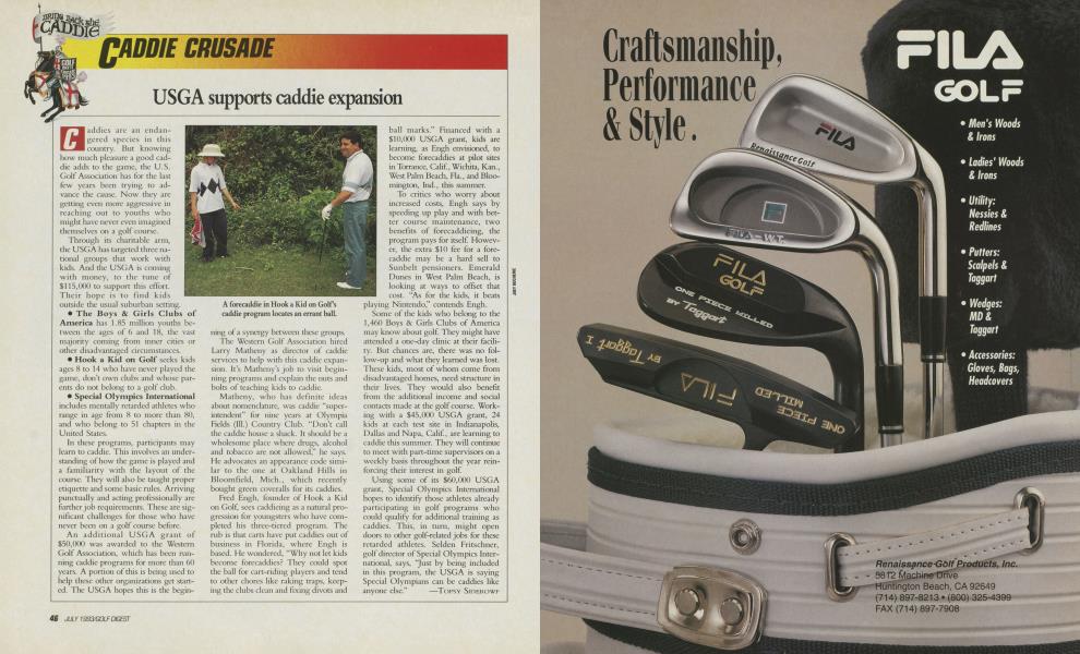 USGA supports caddie expansion