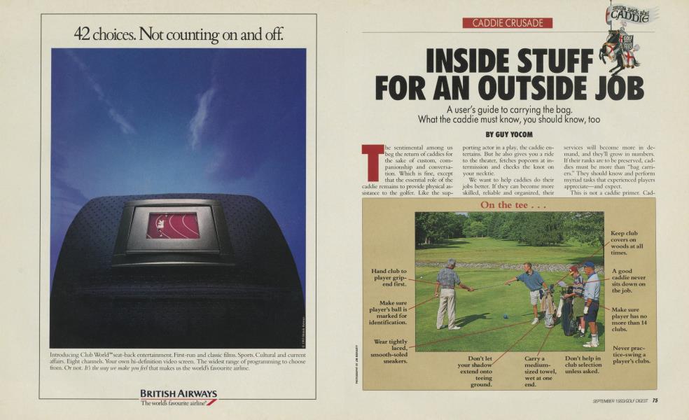INSIDE STUFF FOR AN OUTSIDE JOB