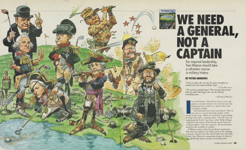WE NEED A GENERAL,NOT A CAPTAIN