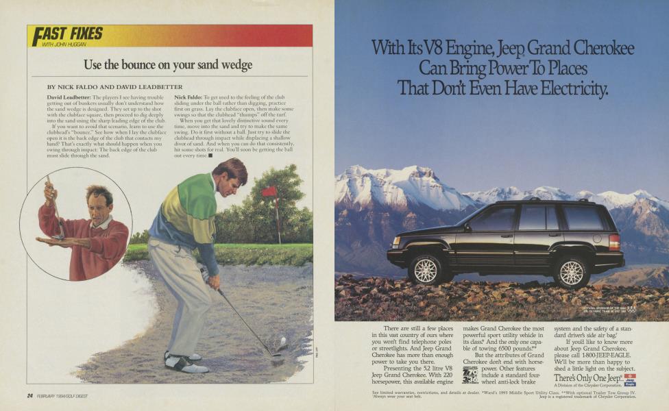Use the bounce on your sand wedge