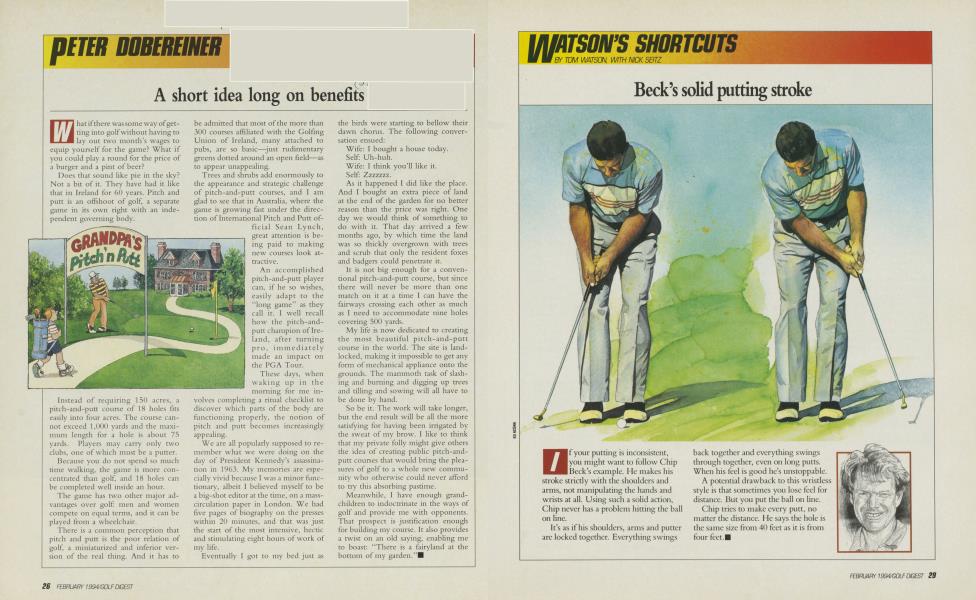 Beck’s solid putting stroke