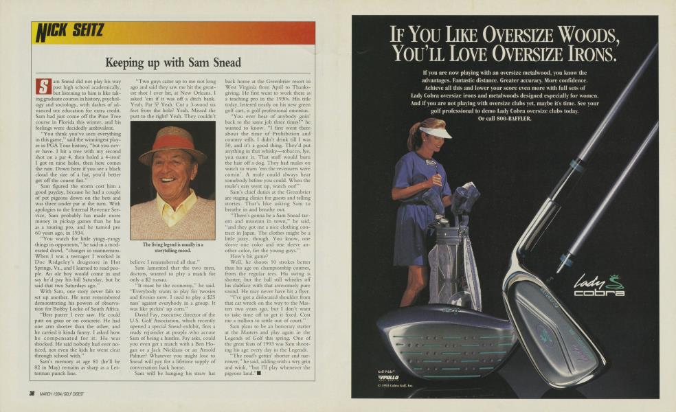 Keeping up with Sam Snead