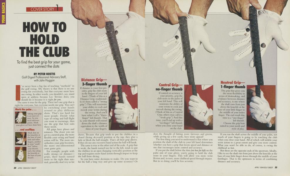 HOW TO HOLD THE CLUB
