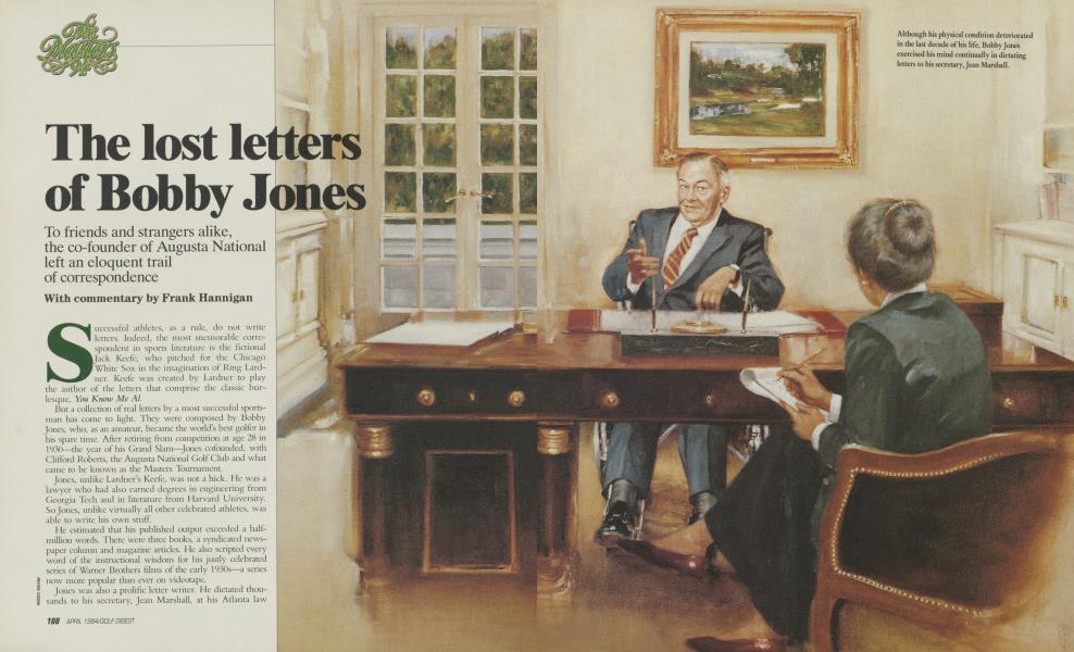 The lost letters of Bobby Jones