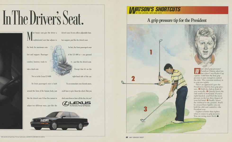 A grip pressure tip for the President