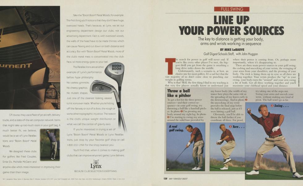 LINE UP YOUR POWER SOURCES