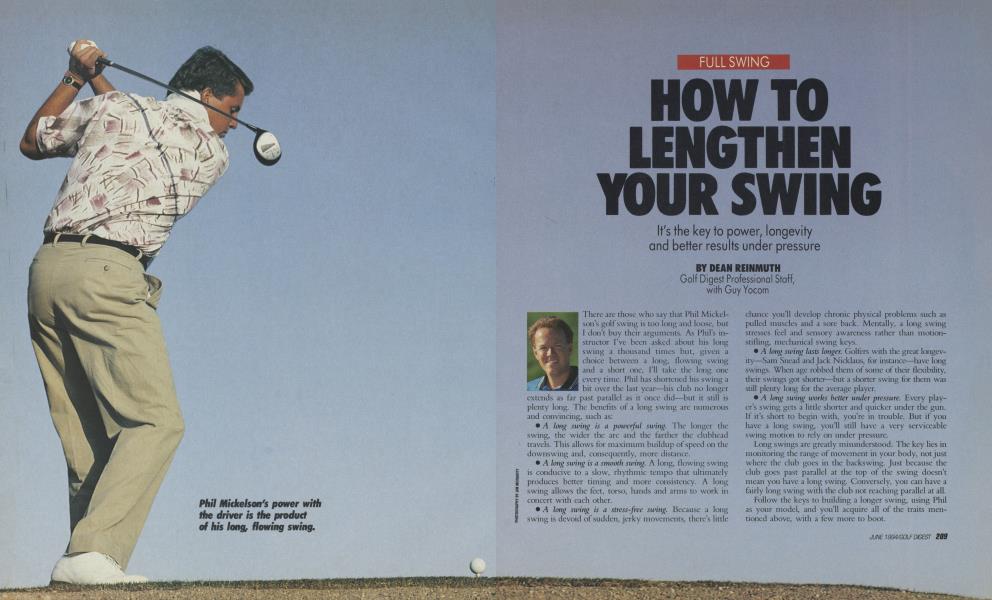 HOW TO LENGTHEN TOUR SWING