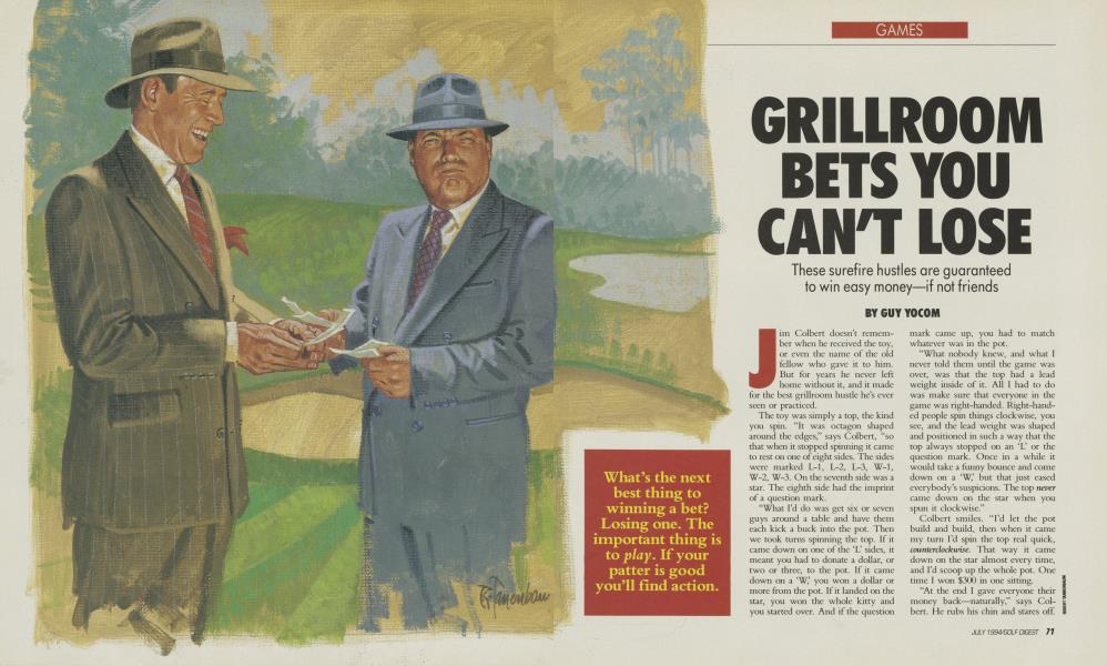 GRILLROOM BETS YOU CAN'T LOSE