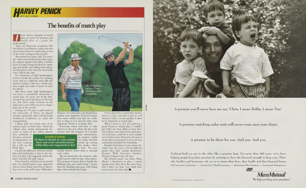 The benifits of match play