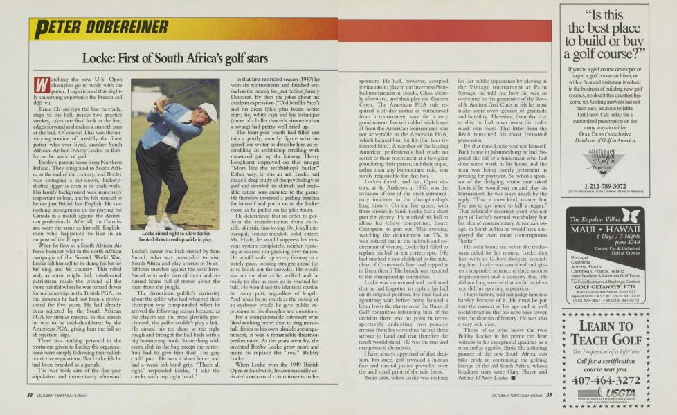 Locke: First of South Africa’s golf stars