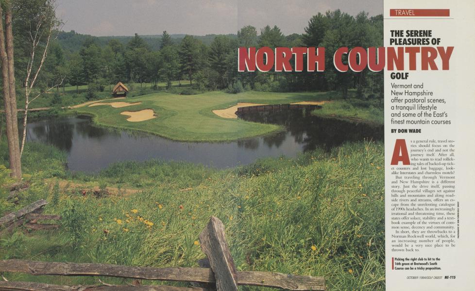THE SERENE PLEASURES OF NORTH COUNTRY GOLF