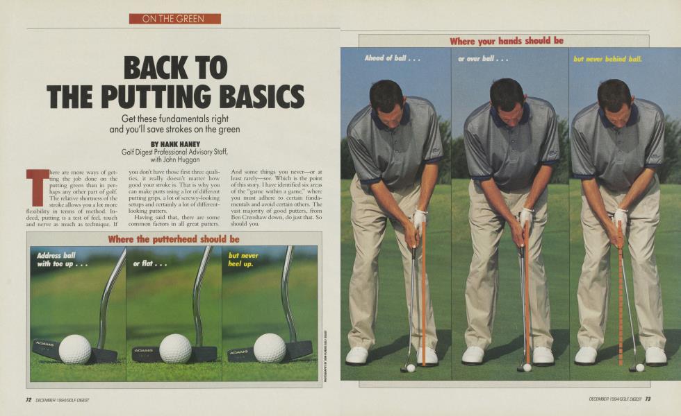 BACK TO THE PUTTING BASICS