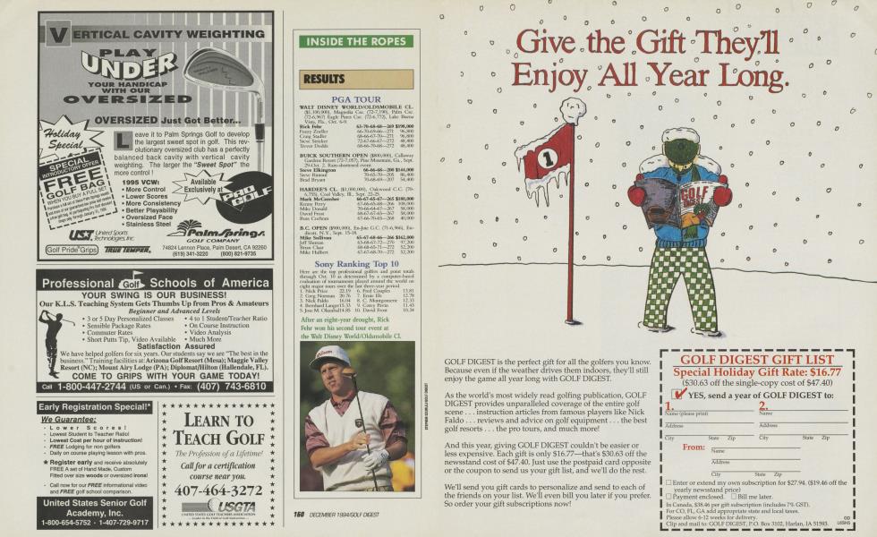 Golf Digest Gift List