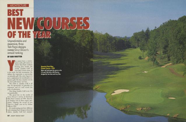 BEST NEW COURSES OF THE YEAR