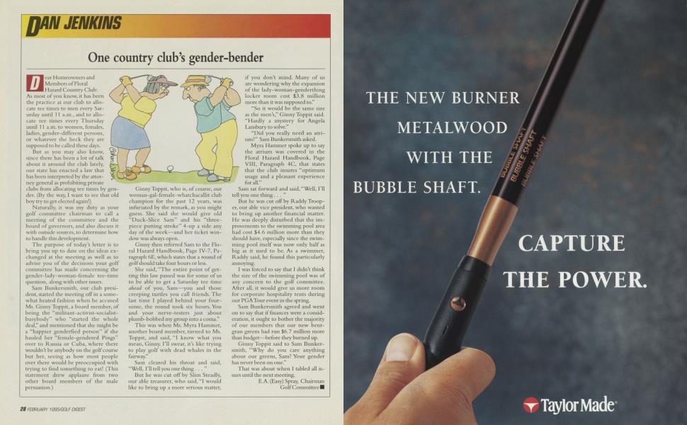 One country club’s gender-bender