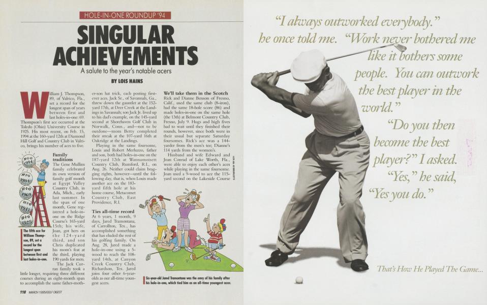 SINGULAR ACHIEVEMENTS