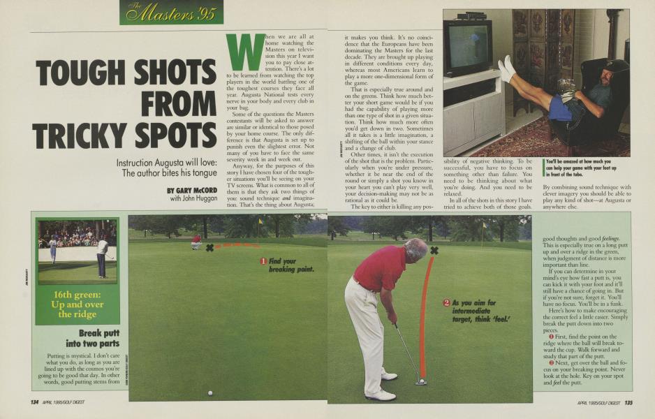 TOUGH SHOTS FROM TRICKY SPOTS