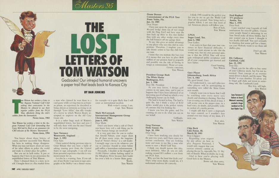 THE LOST LETTERS OF TOM WATSON