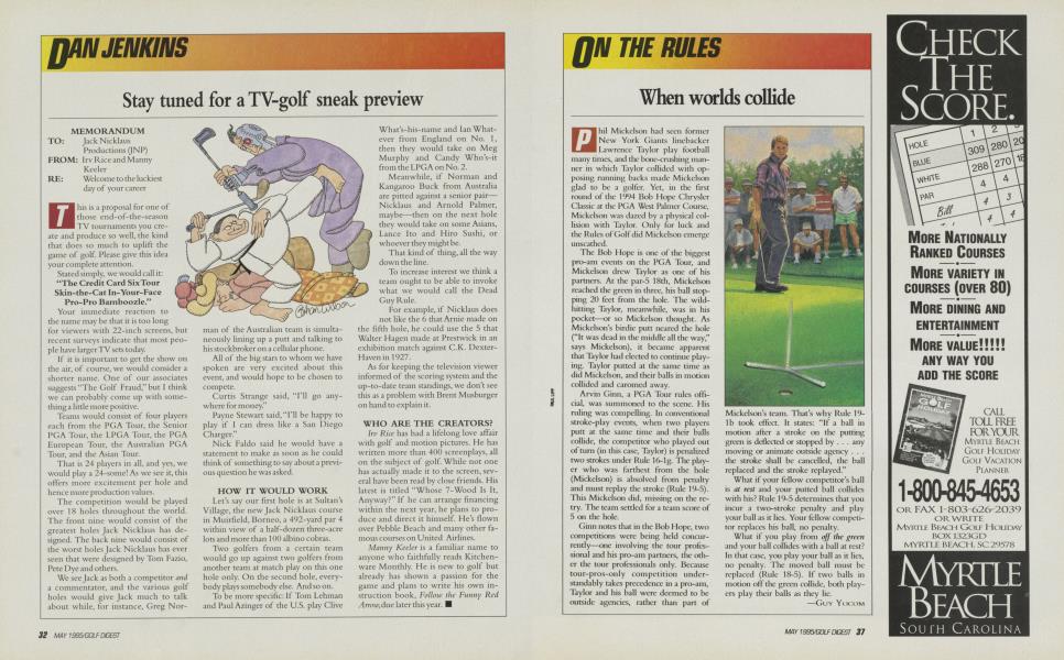 Stay tuned for a TV-golf sneak preview