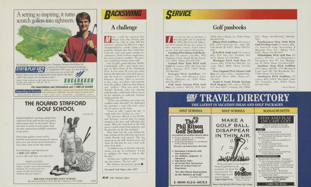 Golf passbooks