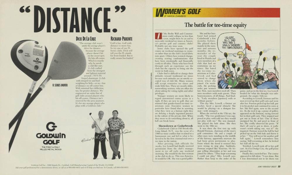 The battle for tee-time equity