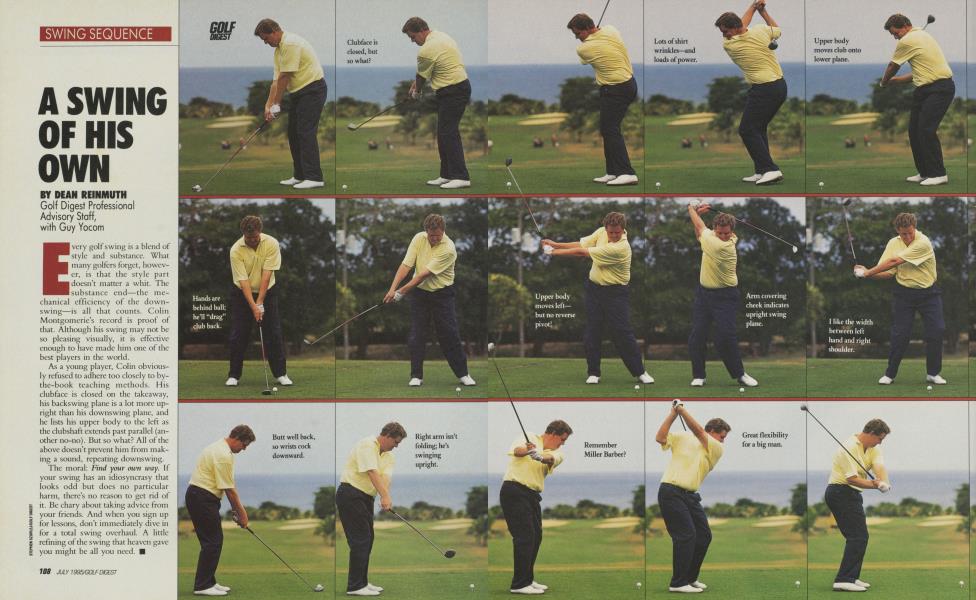 A SWING OF HIS OWN