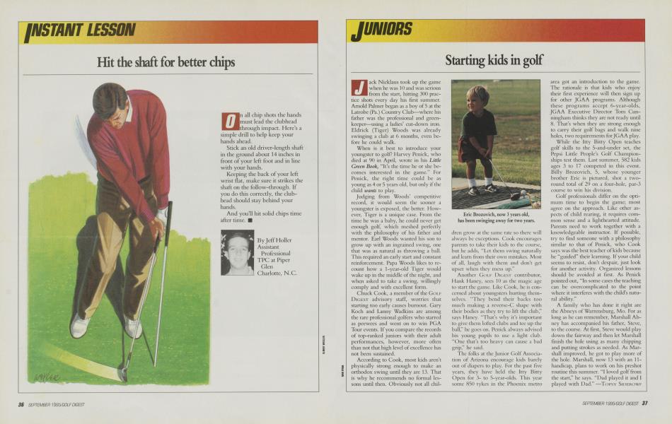 Starting kids in golf